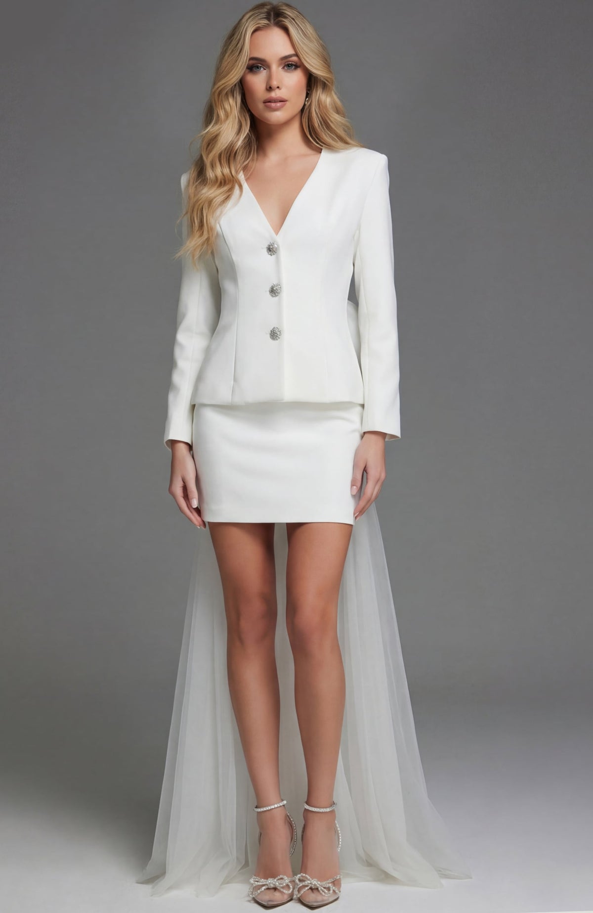 Jovani 38084 BRIDAL WHITE