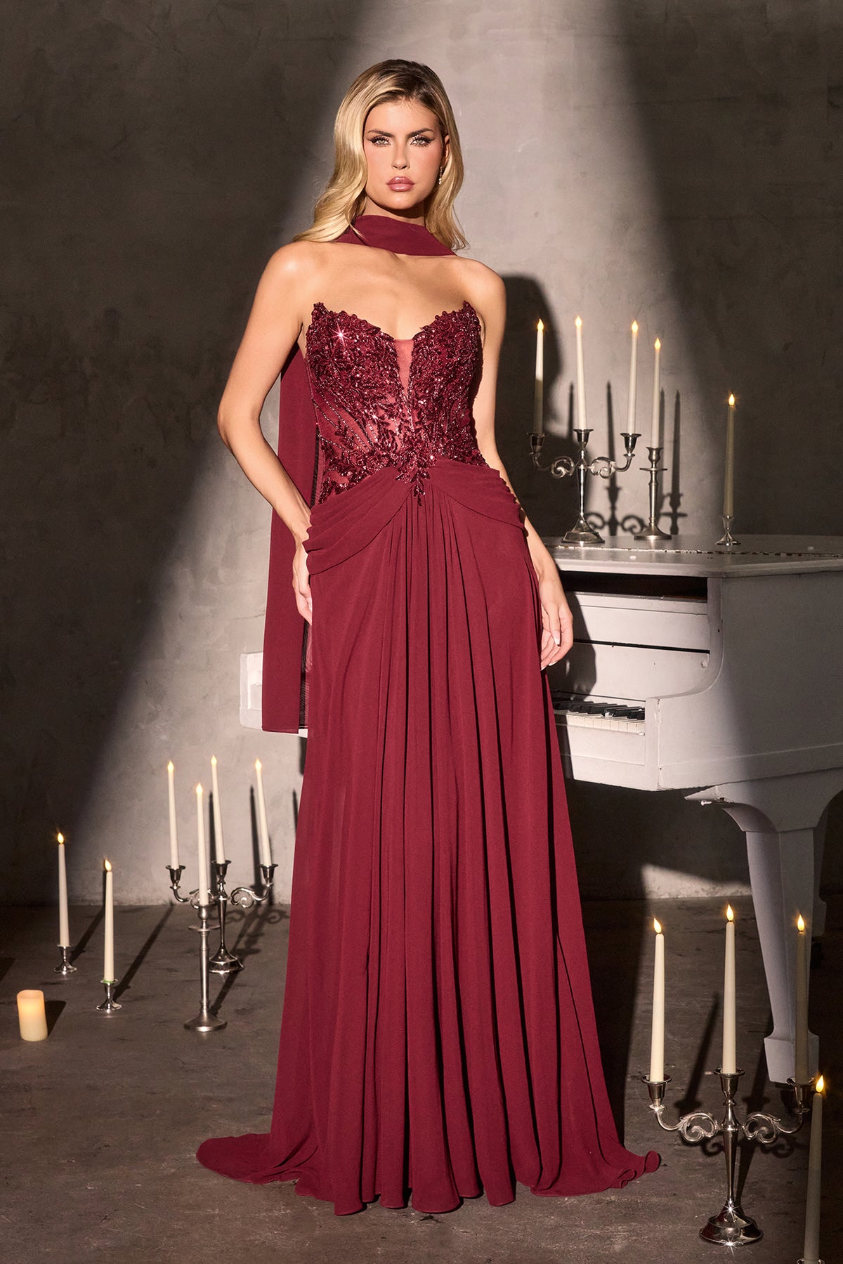 Ladivine CD673 BURGUNDY