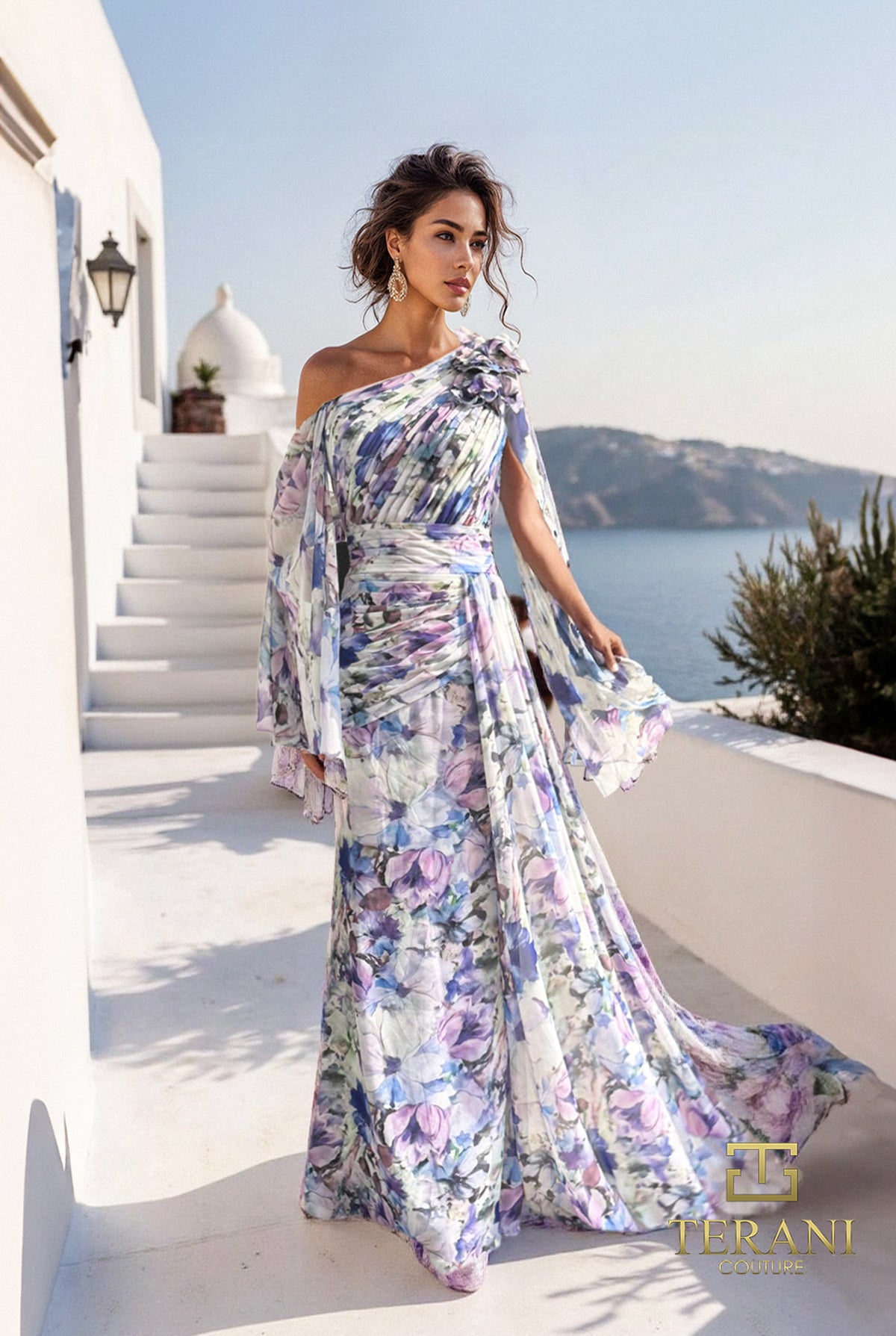 Terani Couture 261E6644 Blue Purple