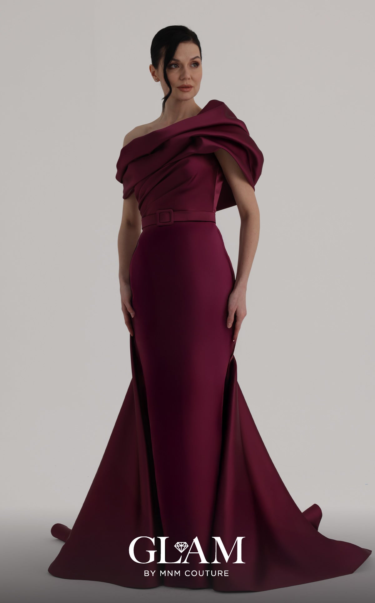 MNM Couture O07841 BURGUNDY