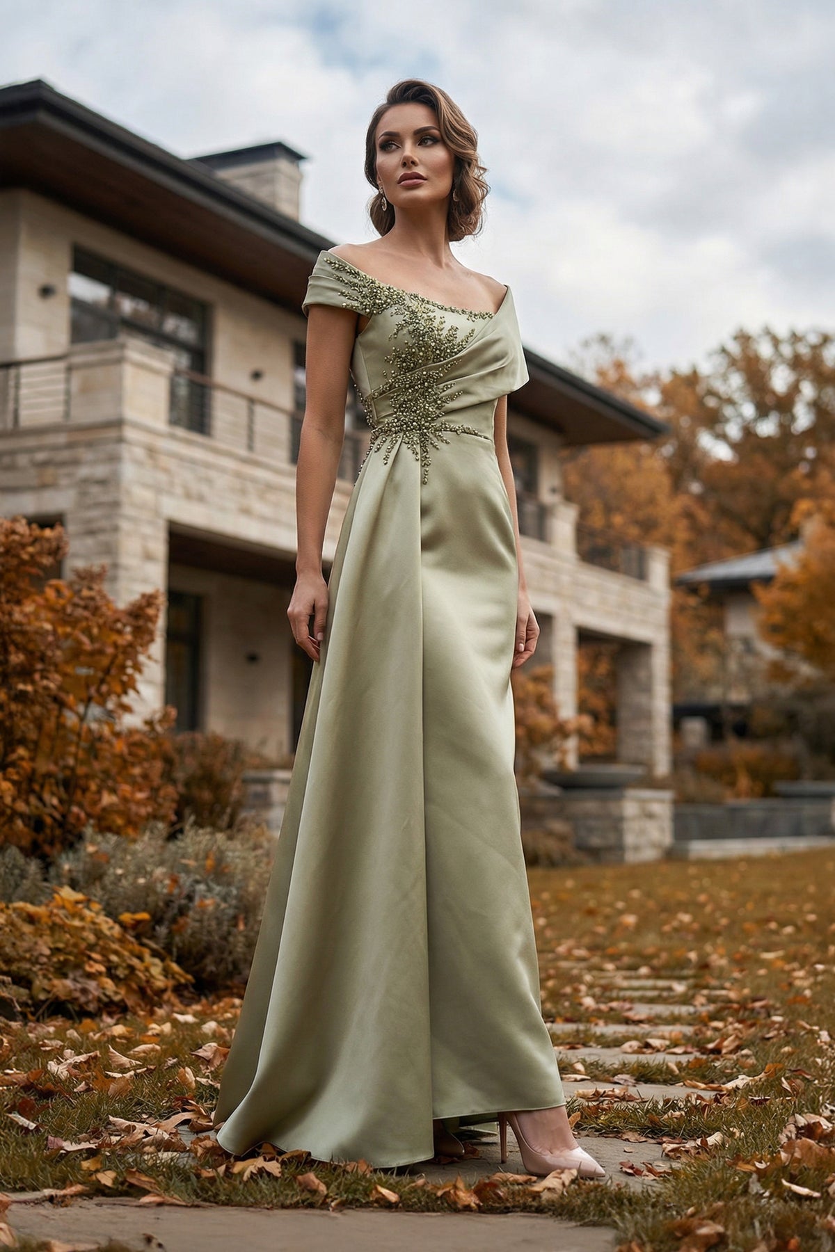Terani Couture 262M7278 Sage