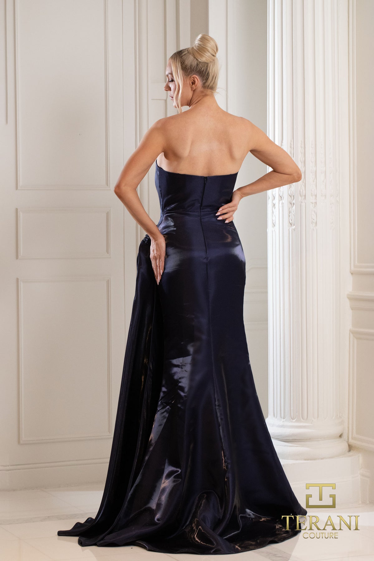 Terani Couture 252E5150 Indigo
