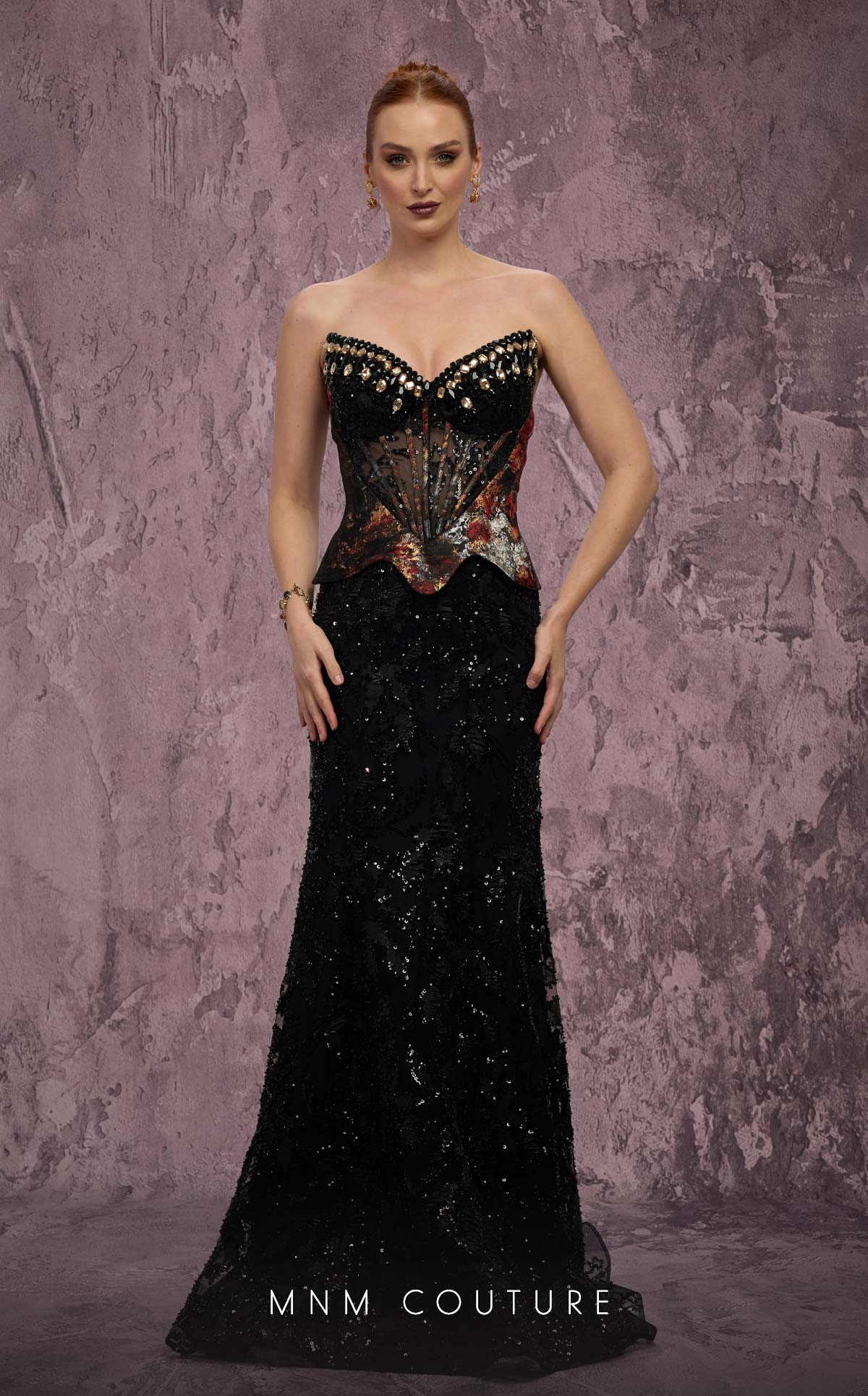 MNM Couture J03569 BLACK