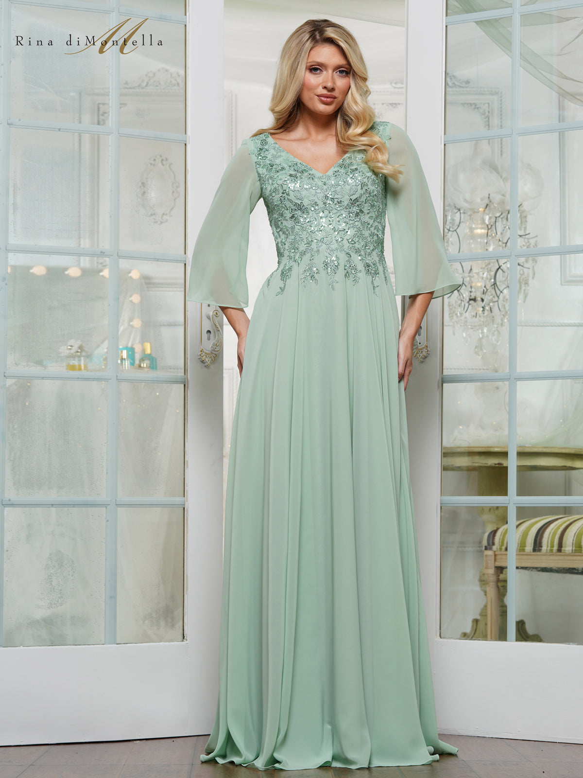 Rina Di Montella RD3241 Light Sage
