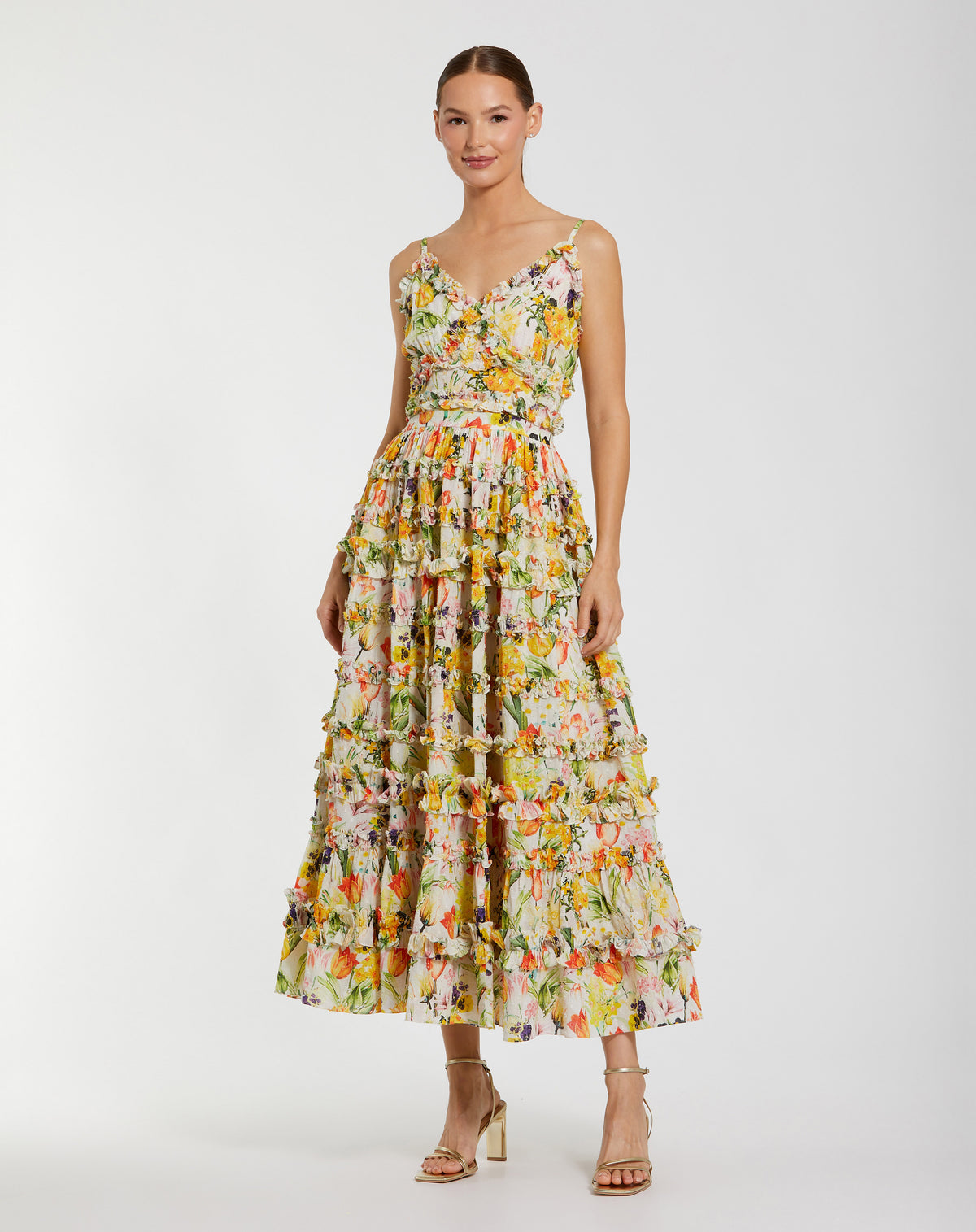 Mac Duggal 8026 Yellow Multi