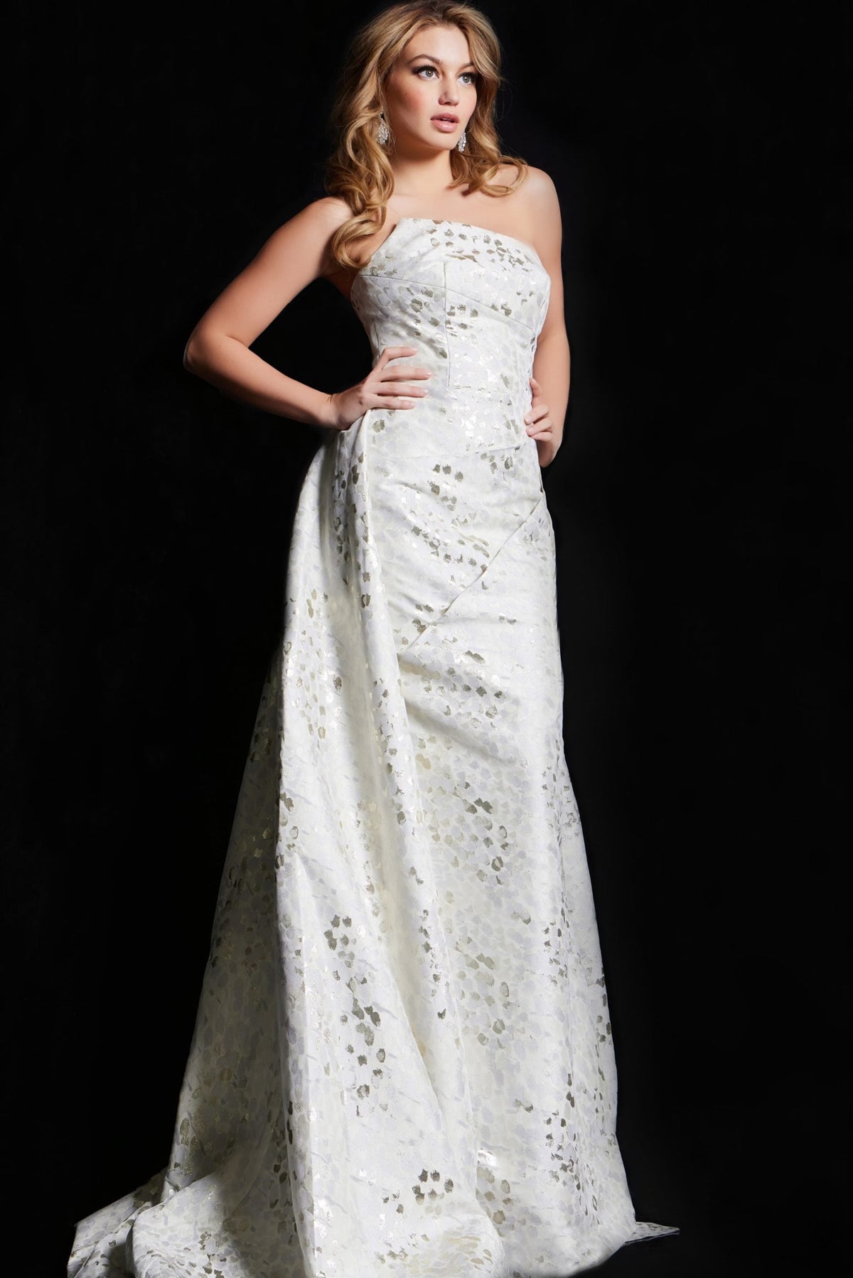 Jovani 06255 GREY/BROWN