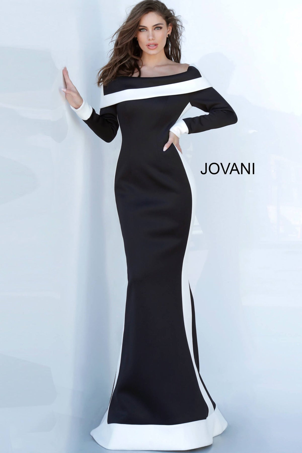 Jovani 4062 BLACK/WHITE