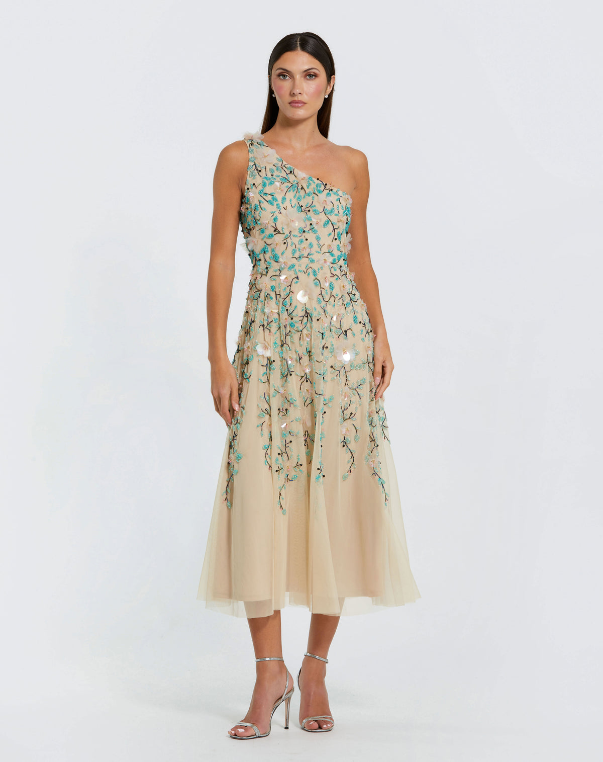 Mac Duggal 10086 Nude Multi