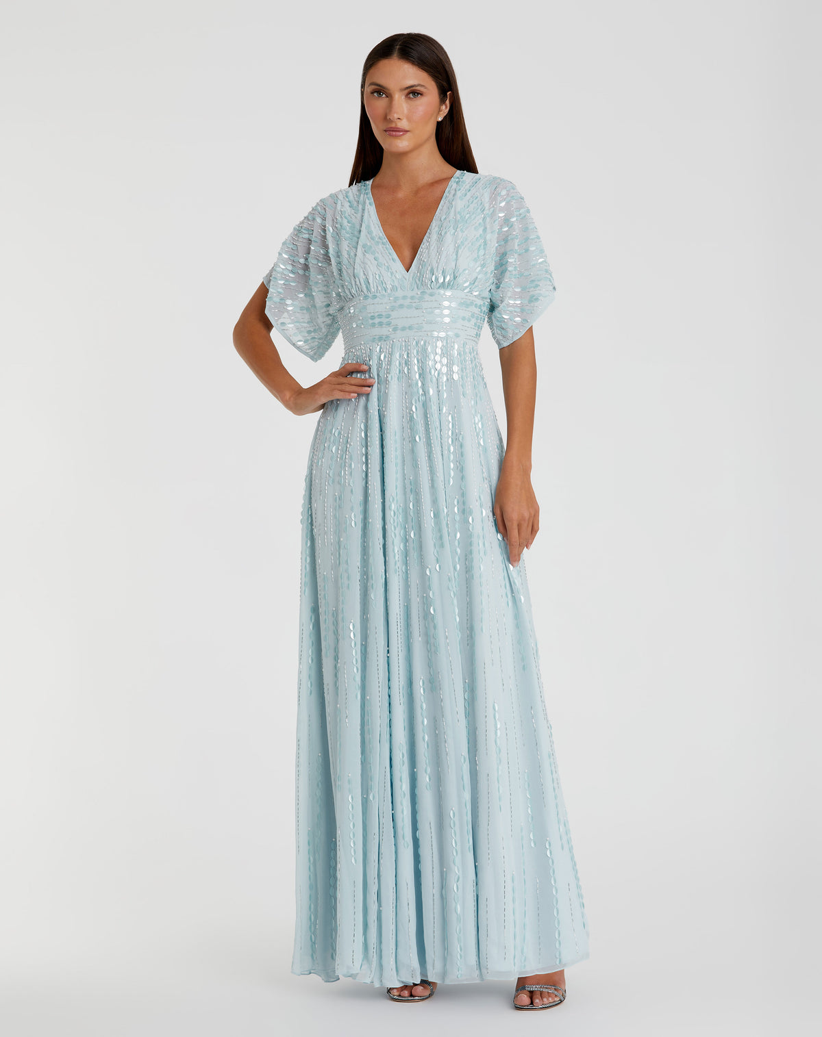 Mac Duggal 10807 Powder Blue