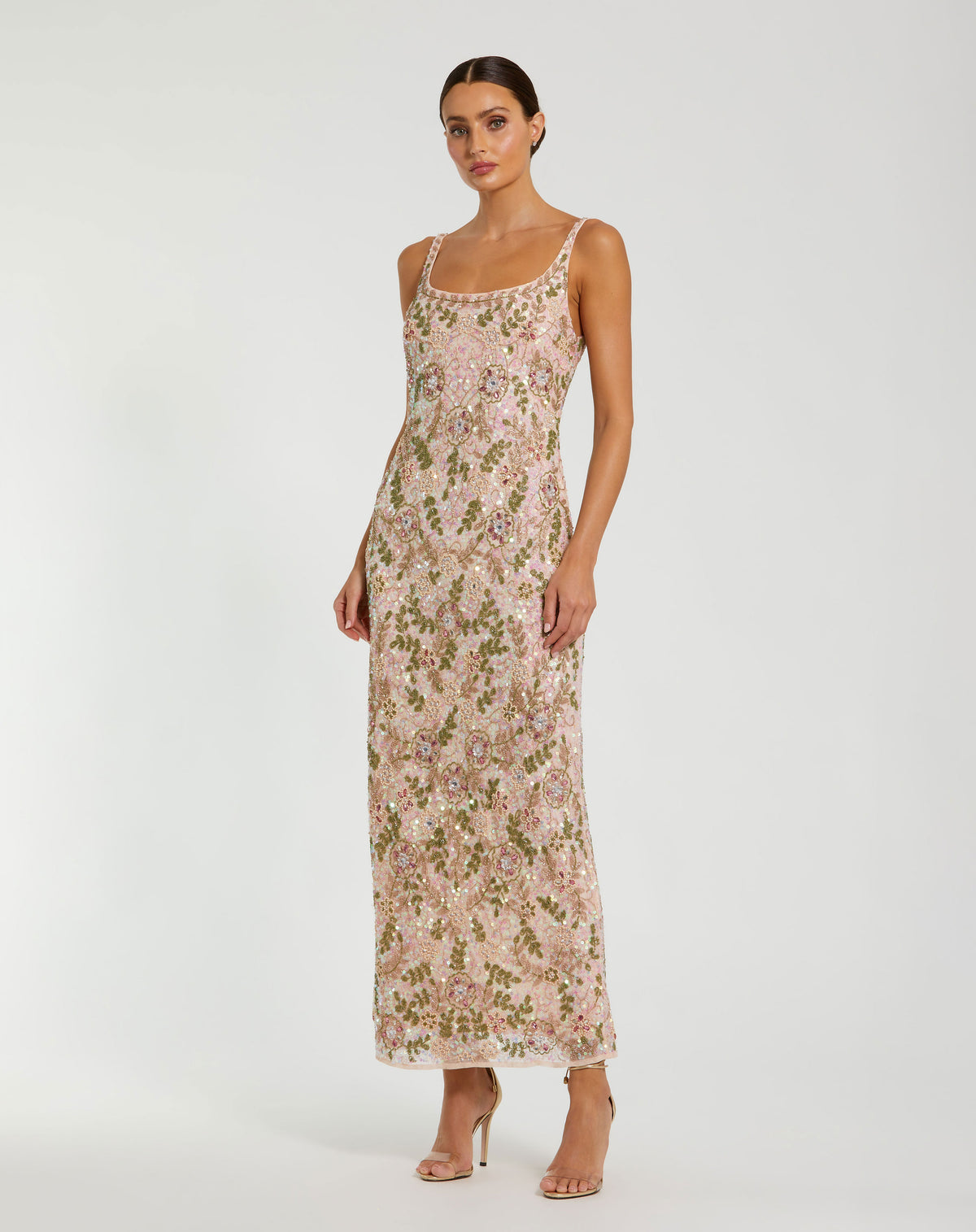 Mac Duggal 10755 Nude Multi
