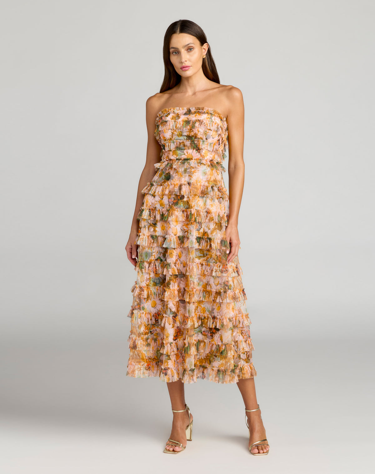 Mac Duggal 8137 Gold Multi