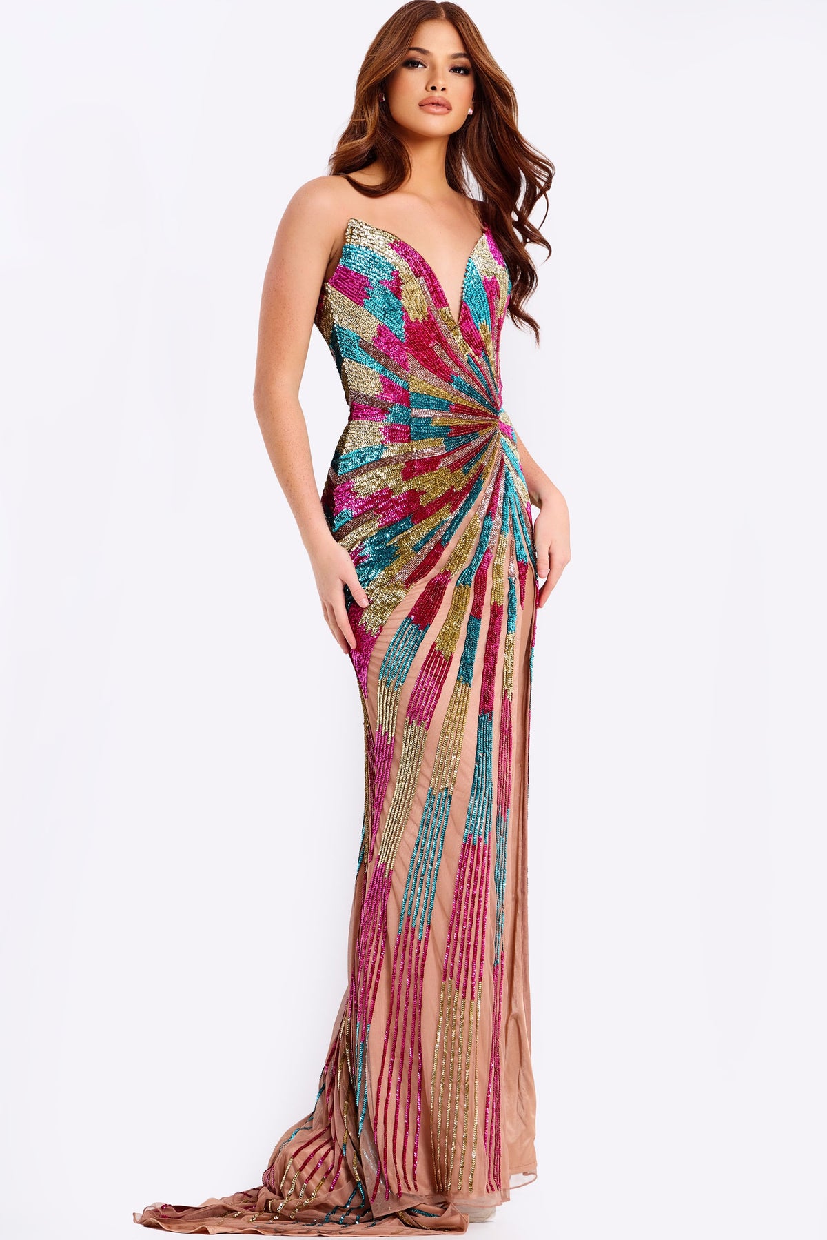 Jovani 47832 WHITE/MULTI