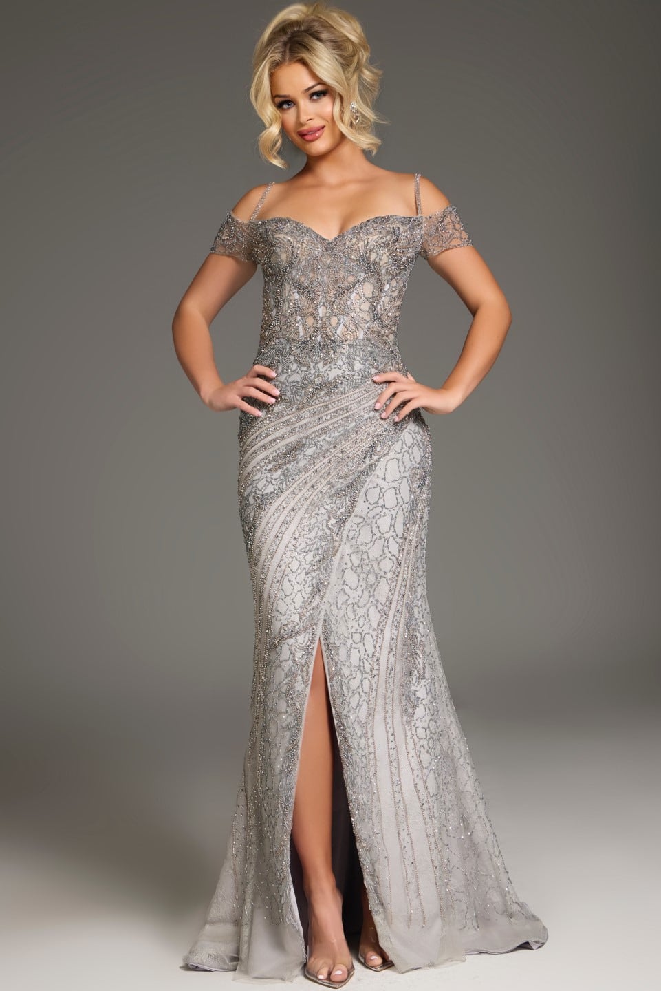 Jovani 39175 SILVER