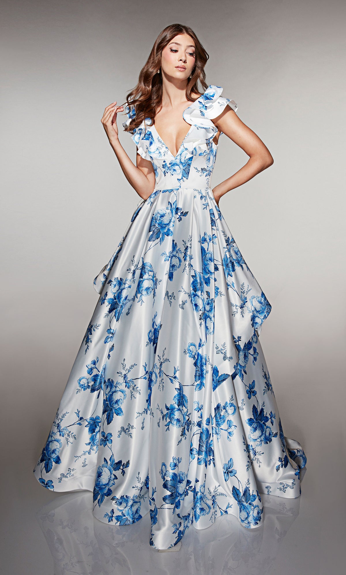 Alyce Paris 62001 BLUE-WHITE