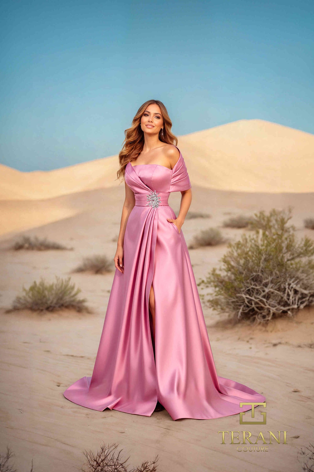 Terani Couture 251M4441 Rose
