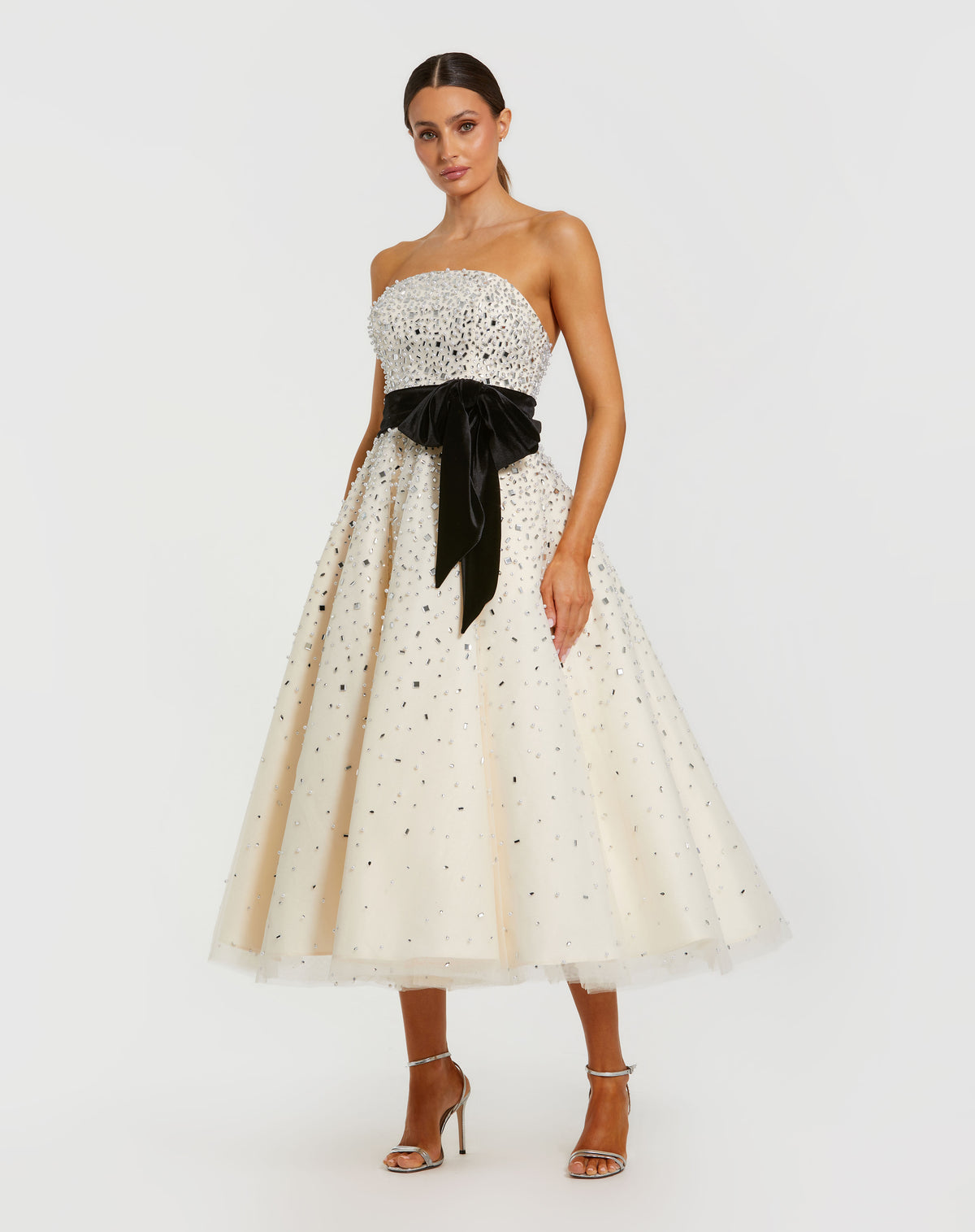 Mac Duggal 11983 Black Cream