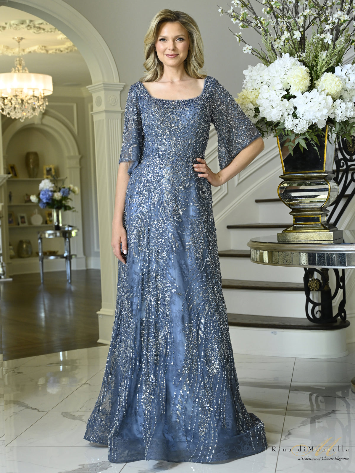 Rina Di Montella RD3606 Slate Blue
