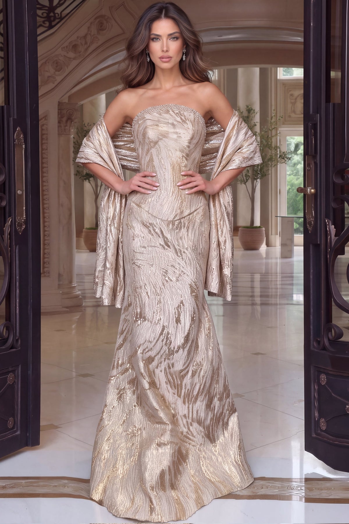 Jovani 53919 GOLD