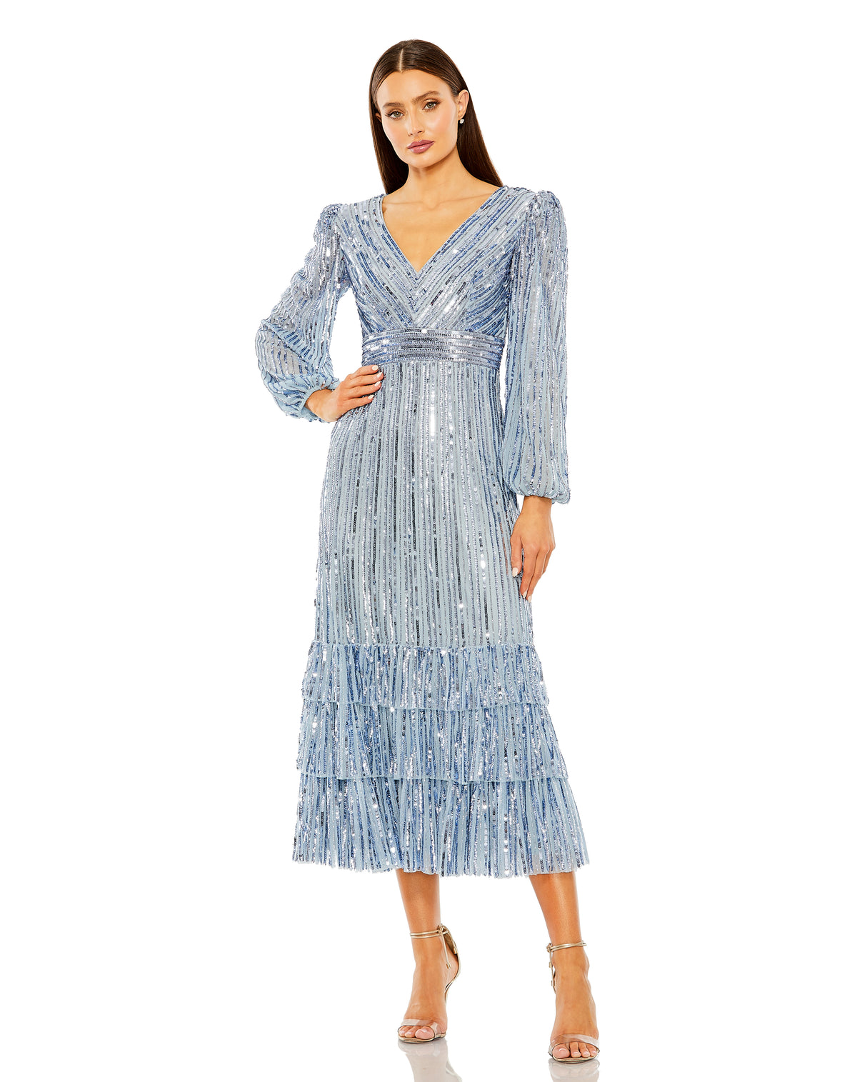 Mac Duggal 23006 Slate Blue