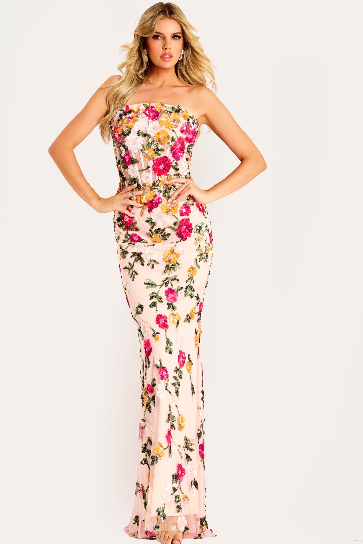 Jovani 44011 PINK MULTI