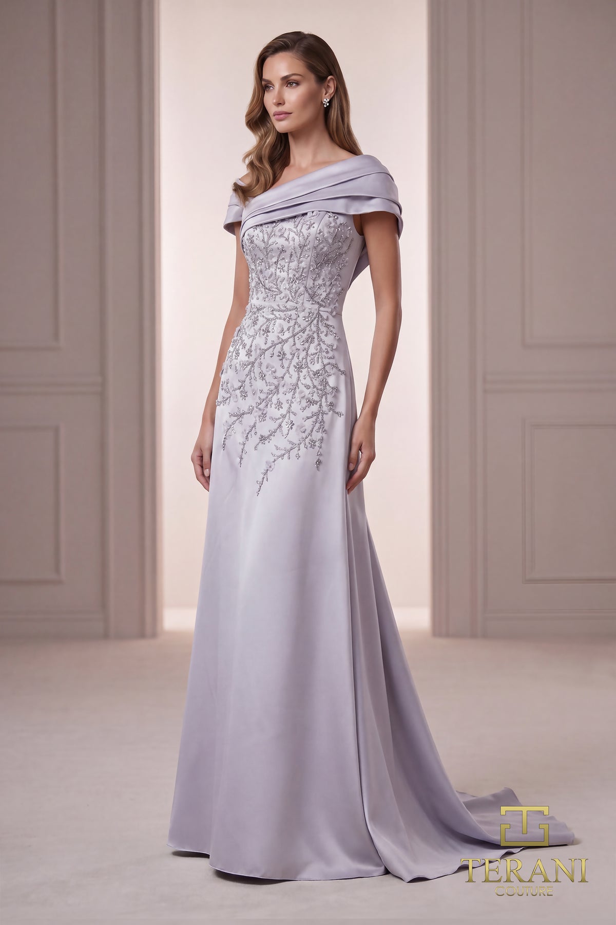 Terani Couture 262M7258 Silver