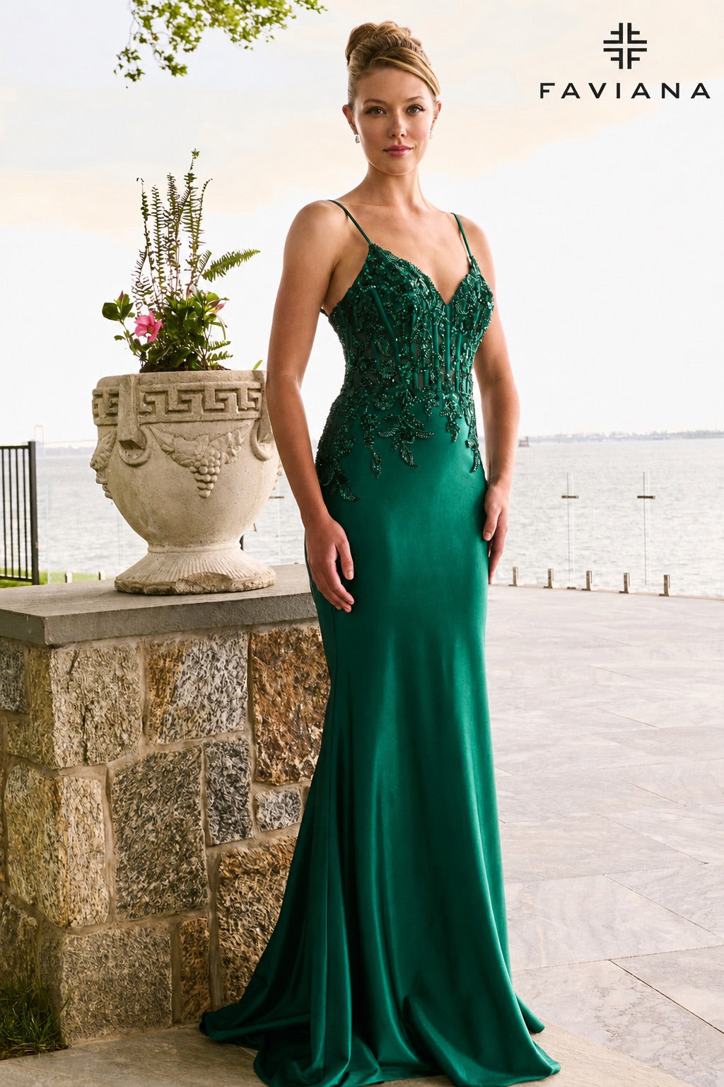 Faviana 11608 DARK EMERALD