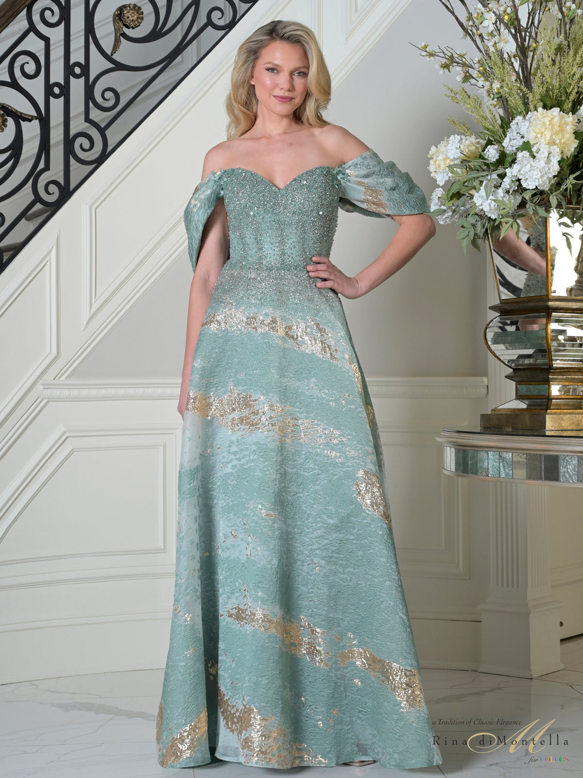 Rina Di Montella RD3405 Seafoam