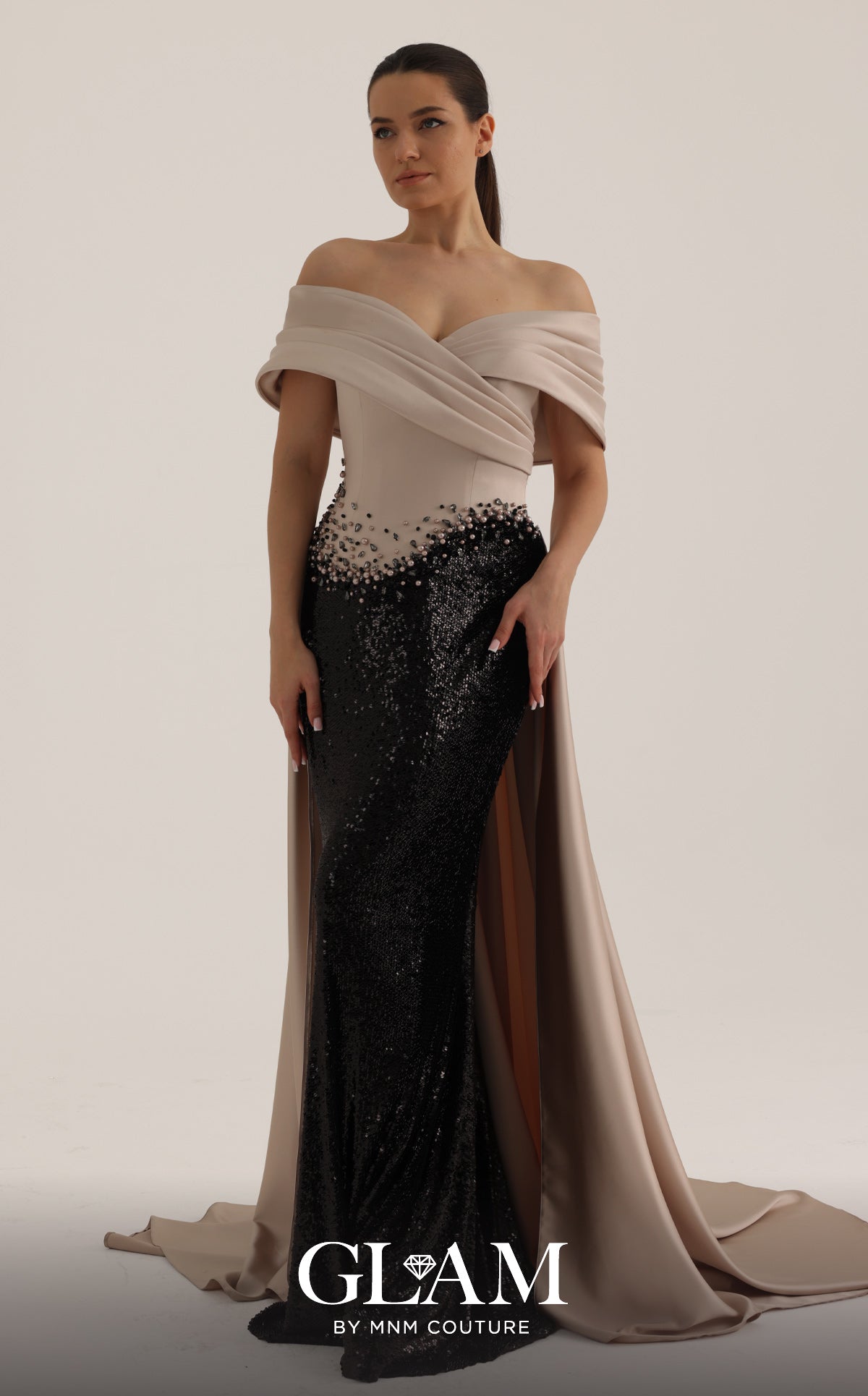 MNM Couture O07834 BLACK/BEIGE