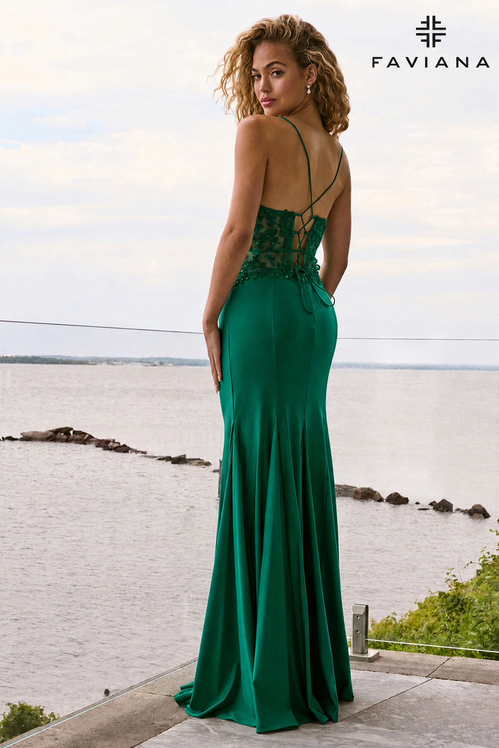 Faviana 11657 DARK EMERALD