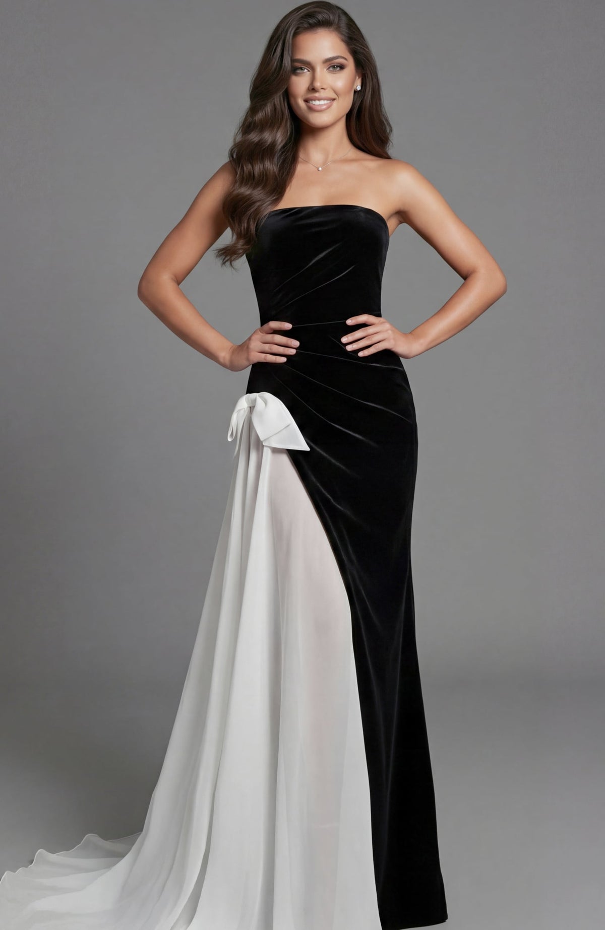 Jovani 50241 BLACK/WHITE