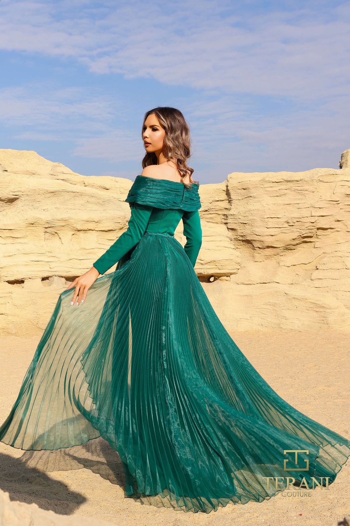 Terani Couture 252M5316 Navy