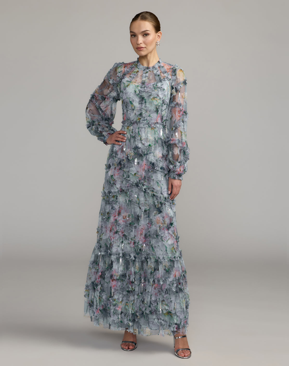 Mac Duggal 8098 Platinum Multi
