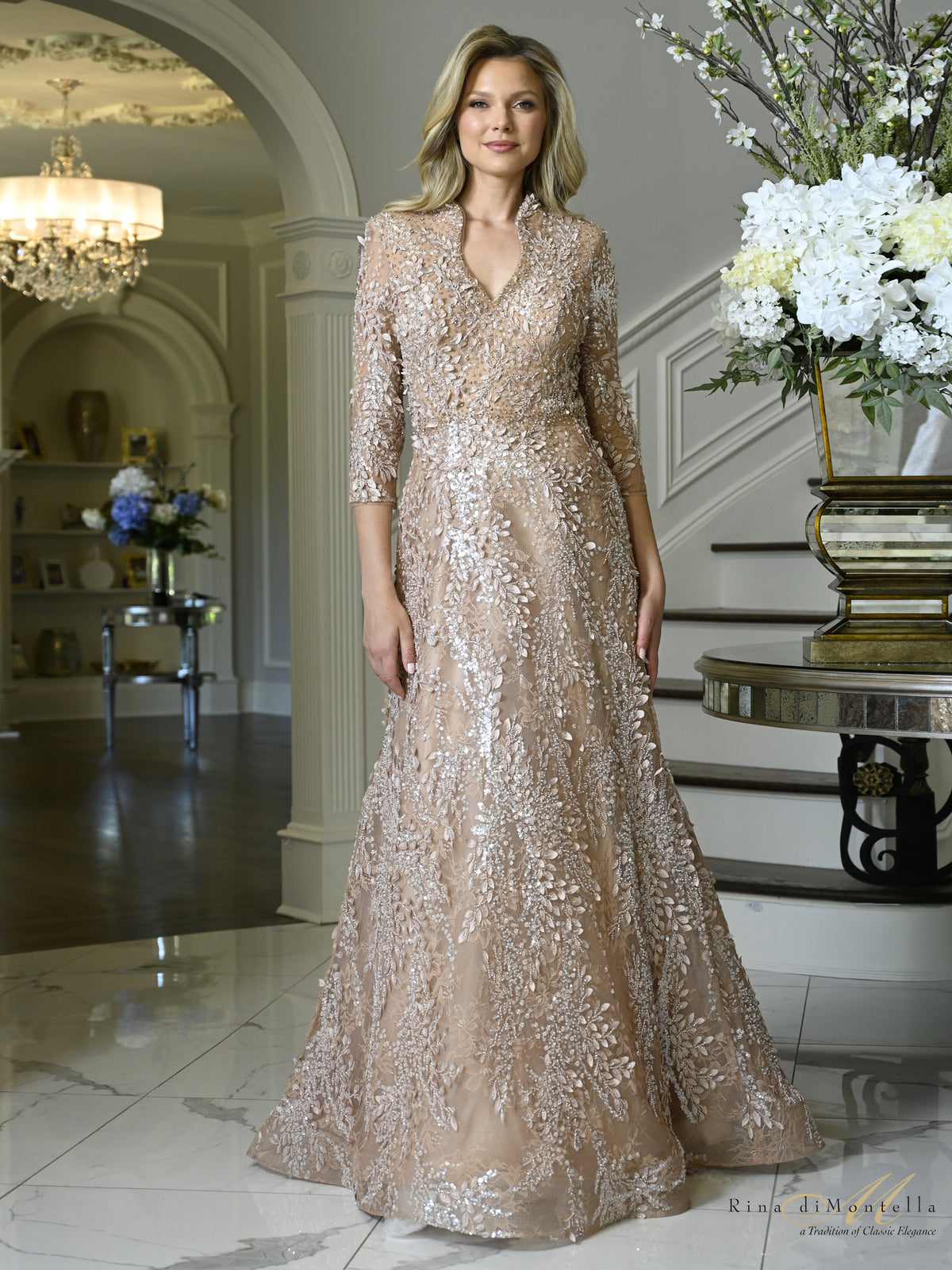 Rina Di Montella RD3601 Rose Gold