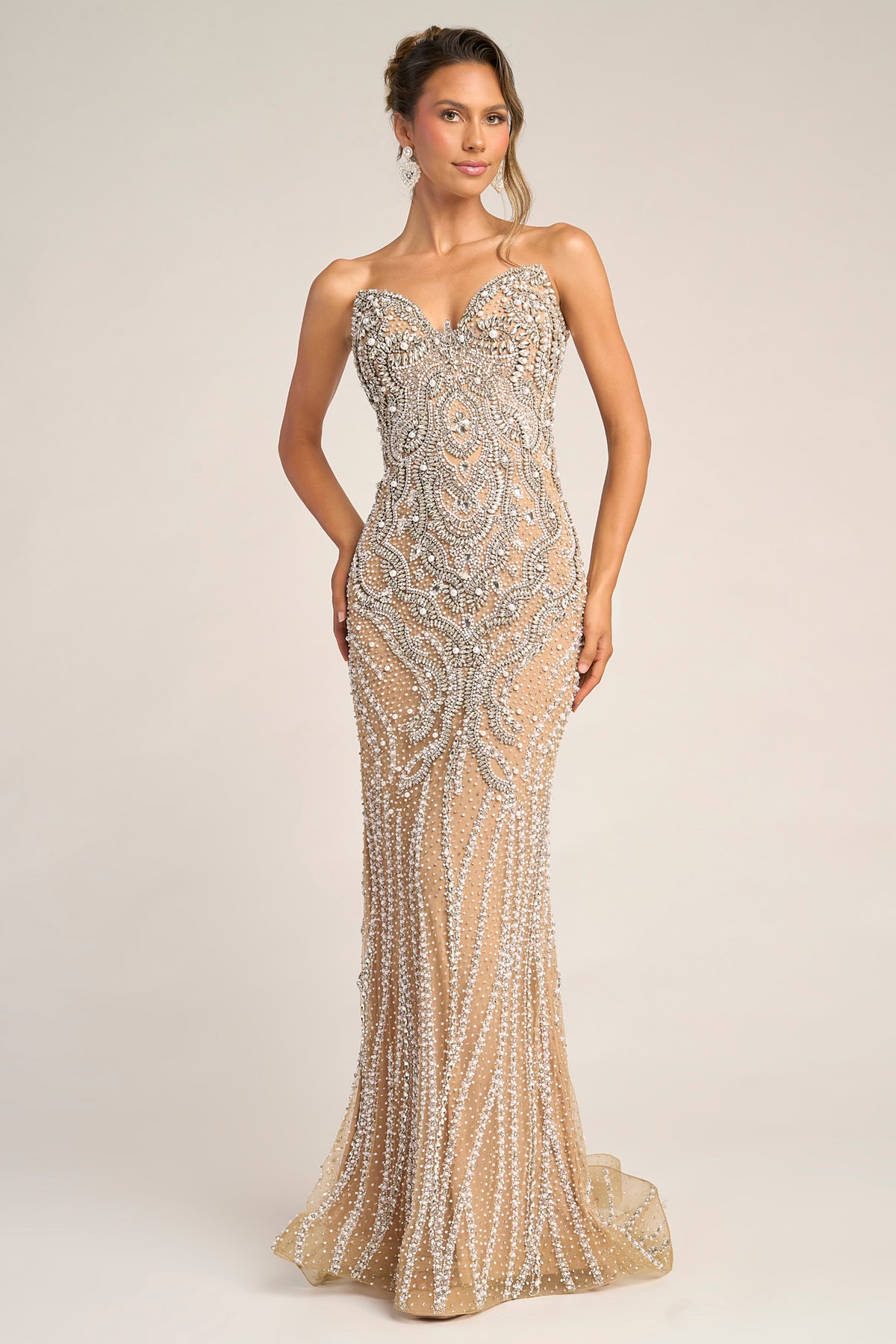 Portia and Scarlett PS26446C Nude/Silver