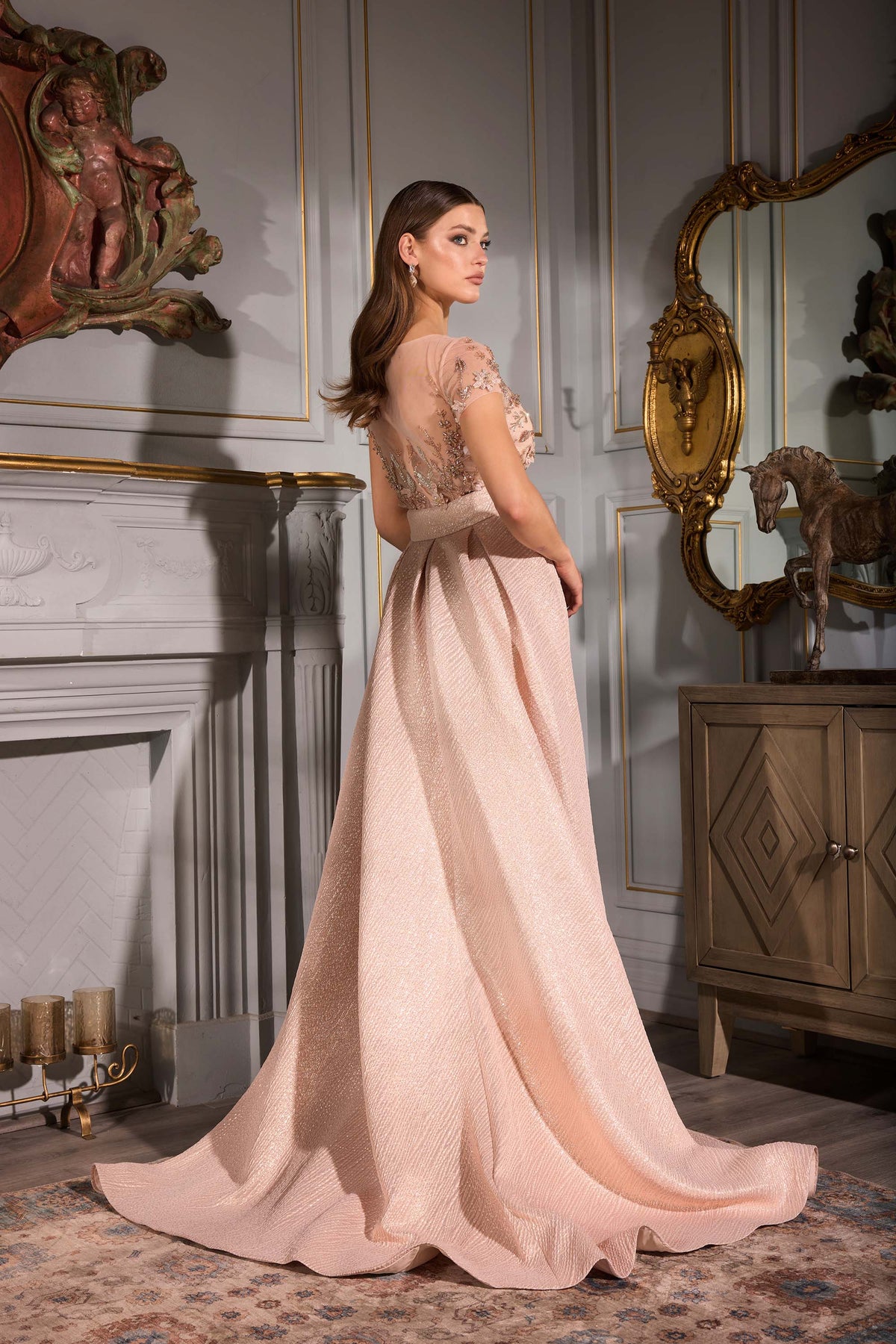 Terani Couture 252E5157 Rose Gold