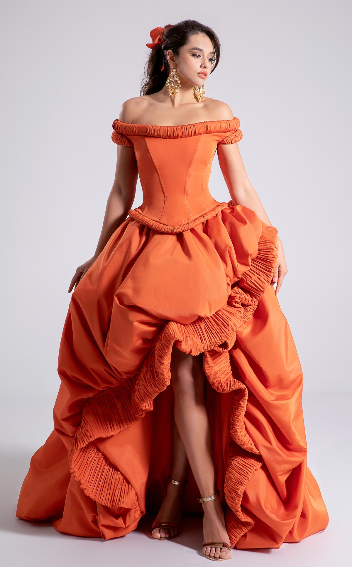 MNM Couture F02913 ORANGE
