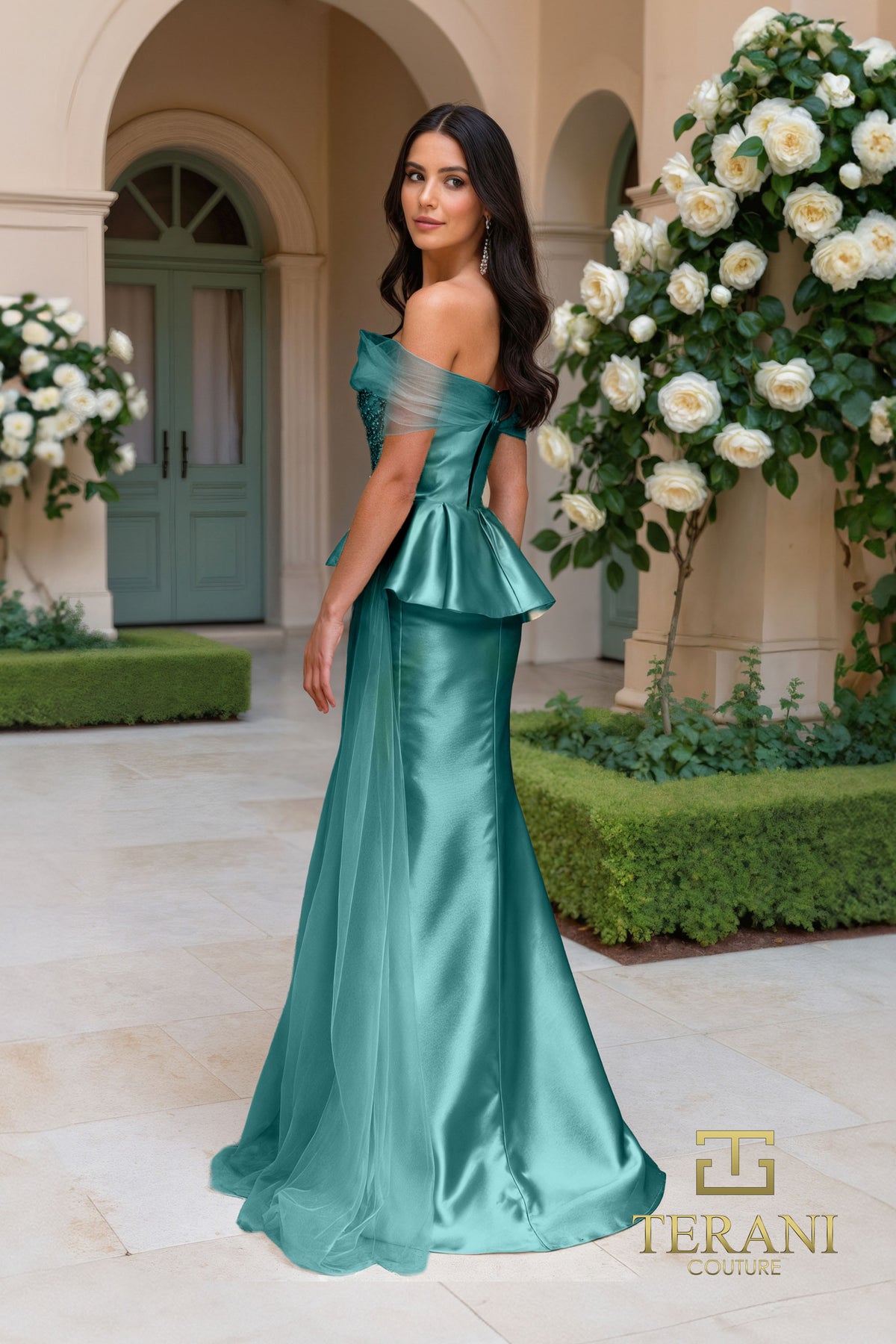 Terani Couture 252M5357 Emerald