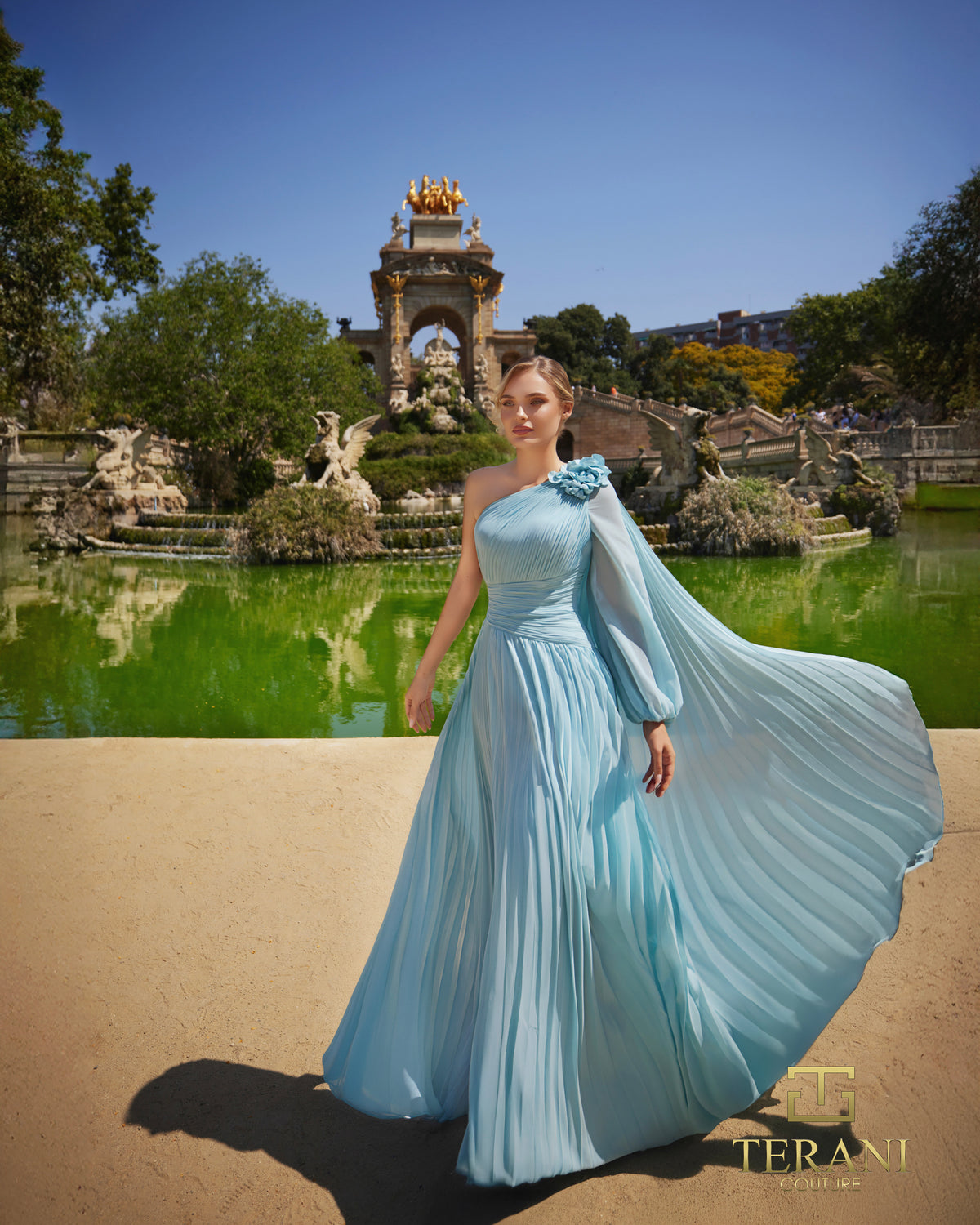 Terani Couture 261E6206 Seafoam