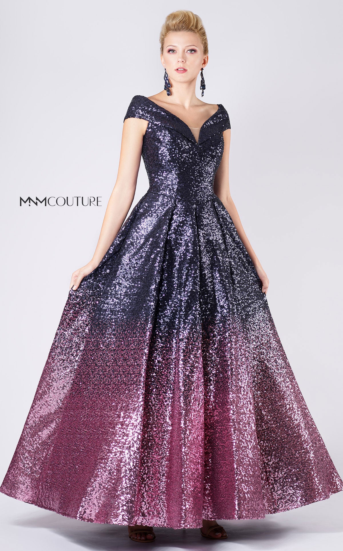 MNM Couture M0009 SLVER/BLUE