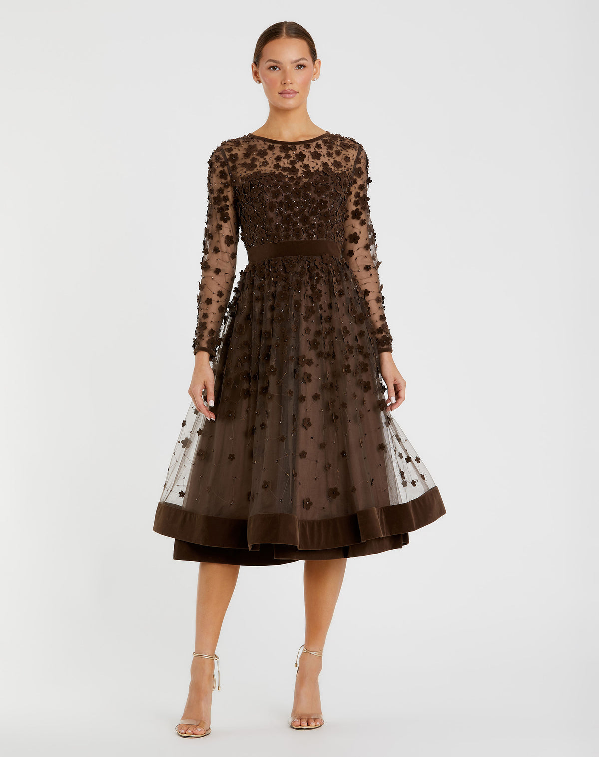 Mac Duggal 67007 Coffee