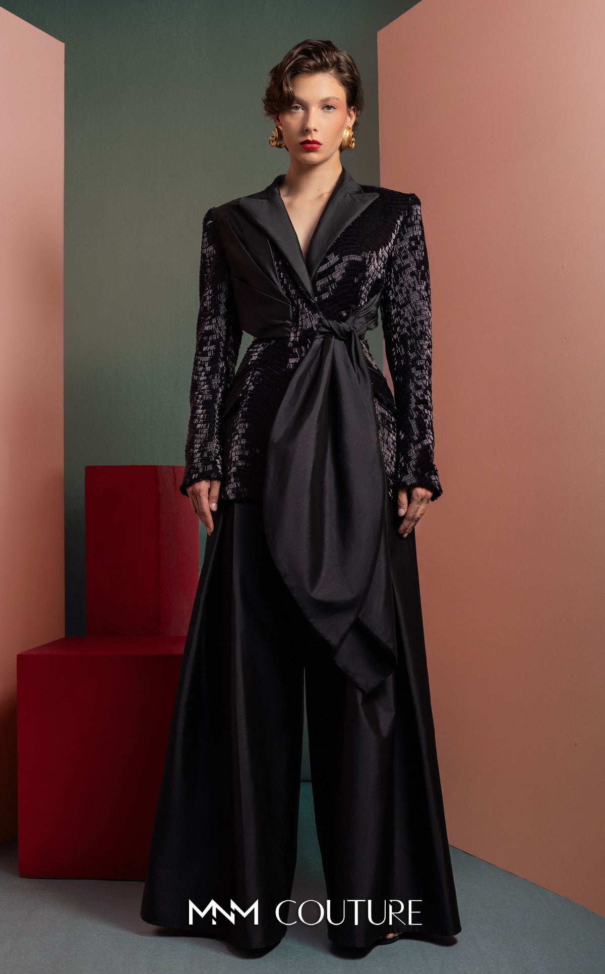 MNM Couture GOF2505 BLACK