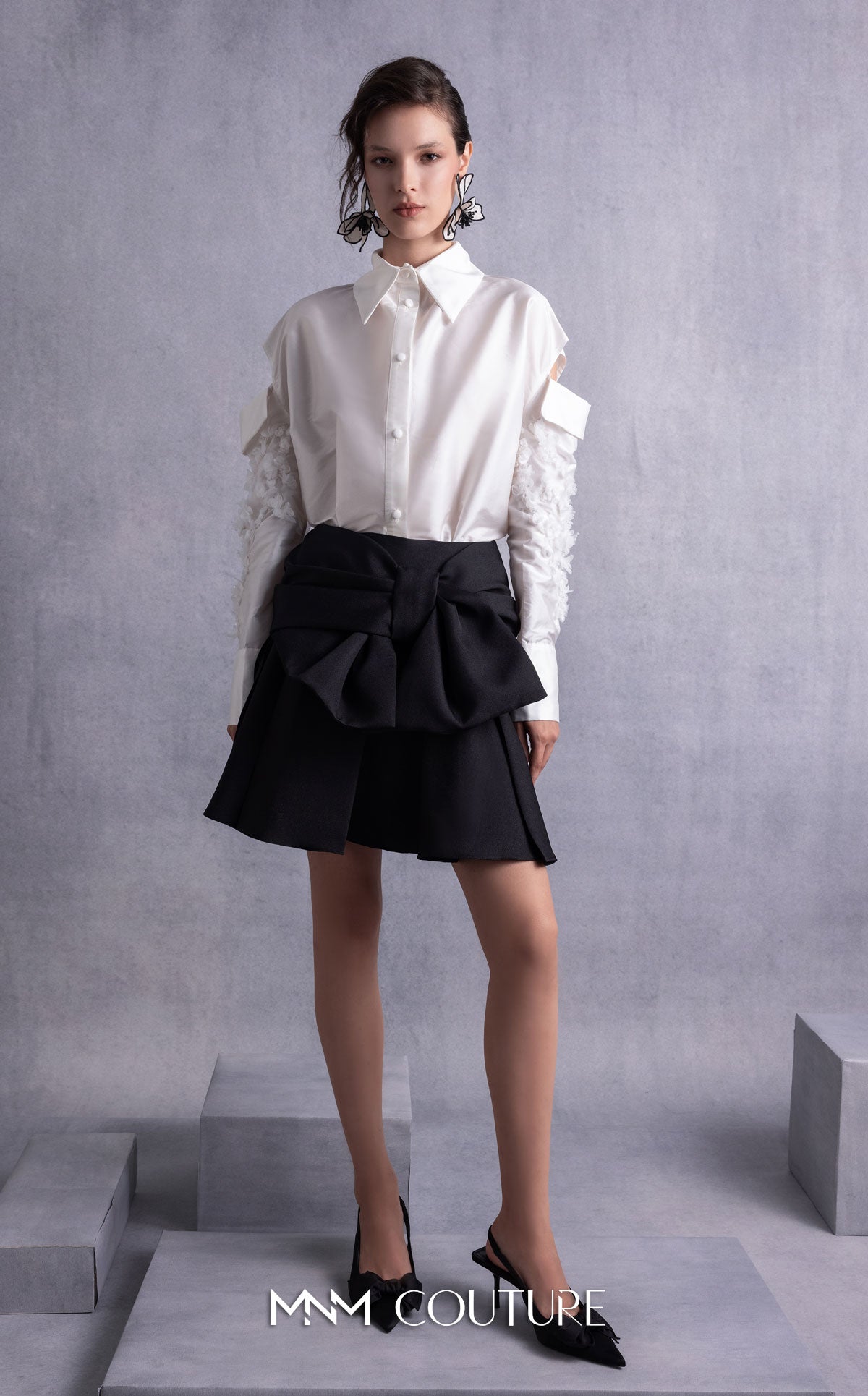 MNM Couture GOS2519 WHITE/BLACK