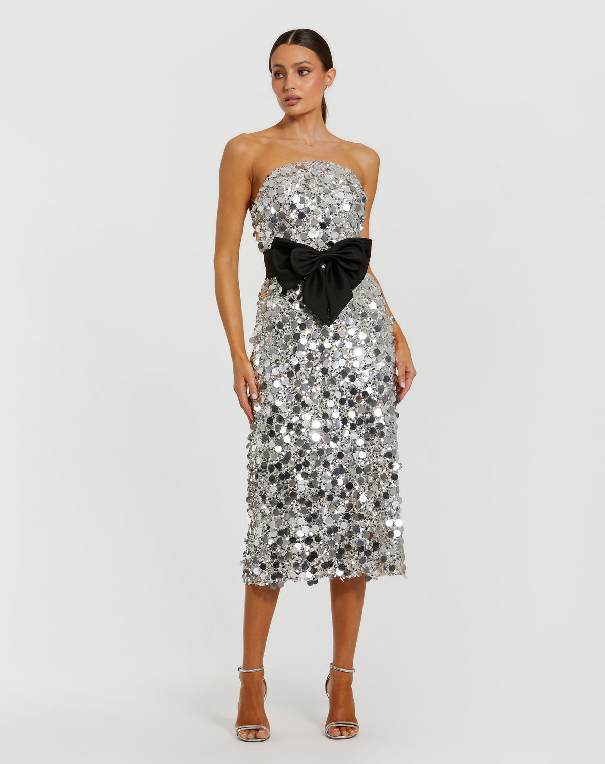Mac Duggal 27735 Black Silver