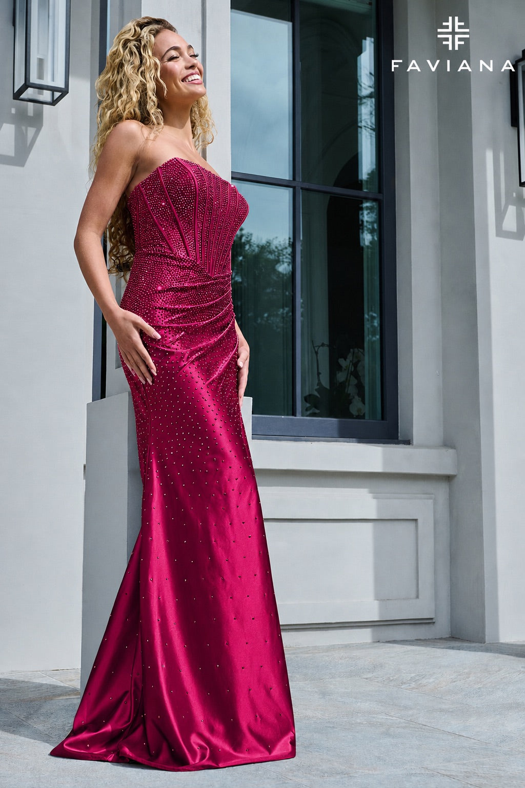 Faviana 11613 CHERRY