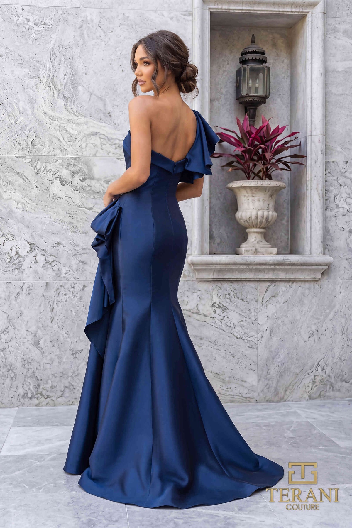 Terani Couture 242E3117 Navy
