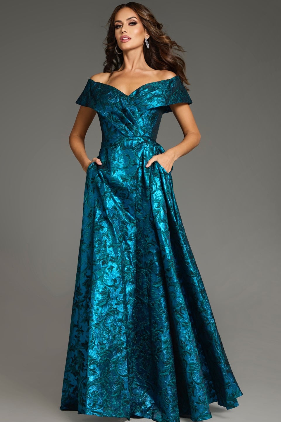 Jovani 25666 PEACOCK/TEAL