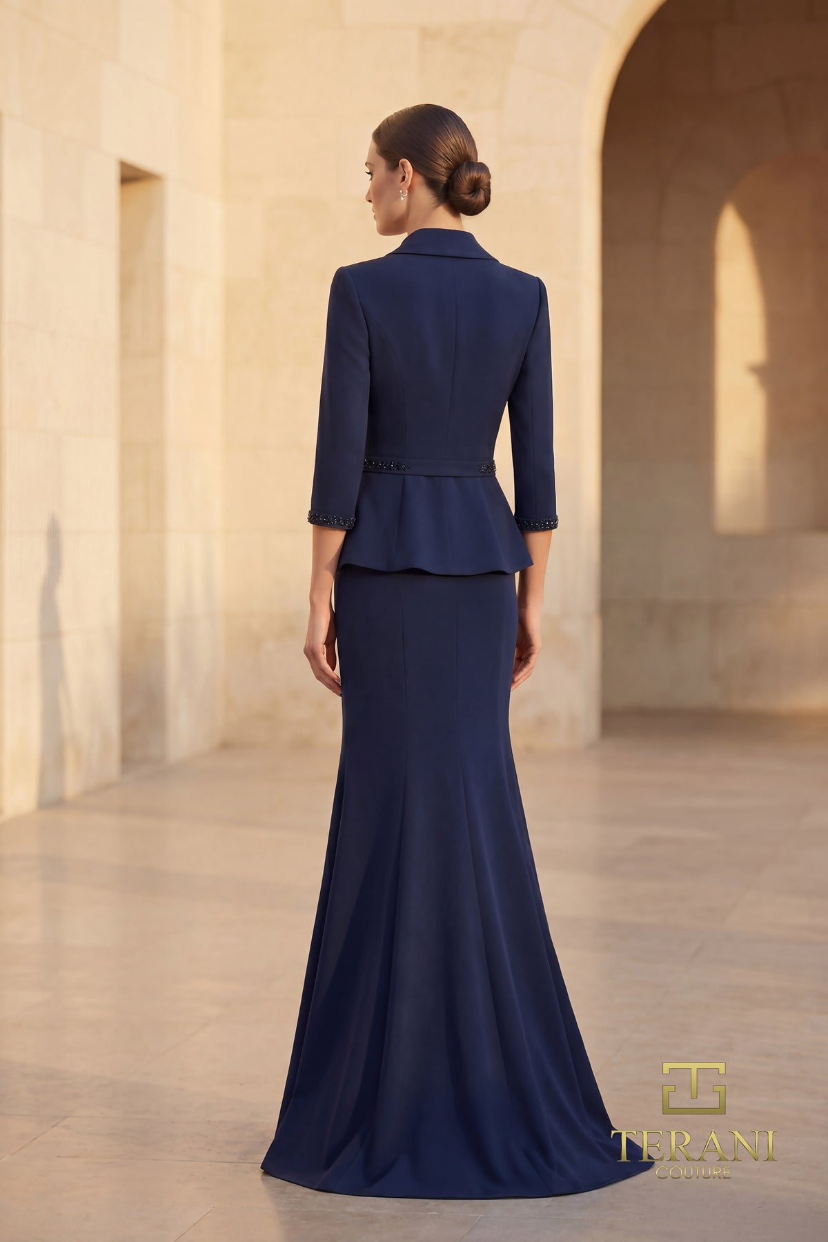 Terani Couture 262M7263 Navy