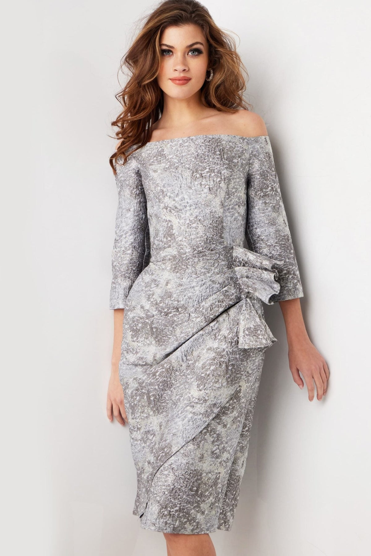 Jovani 09551 SILVER/GREY
