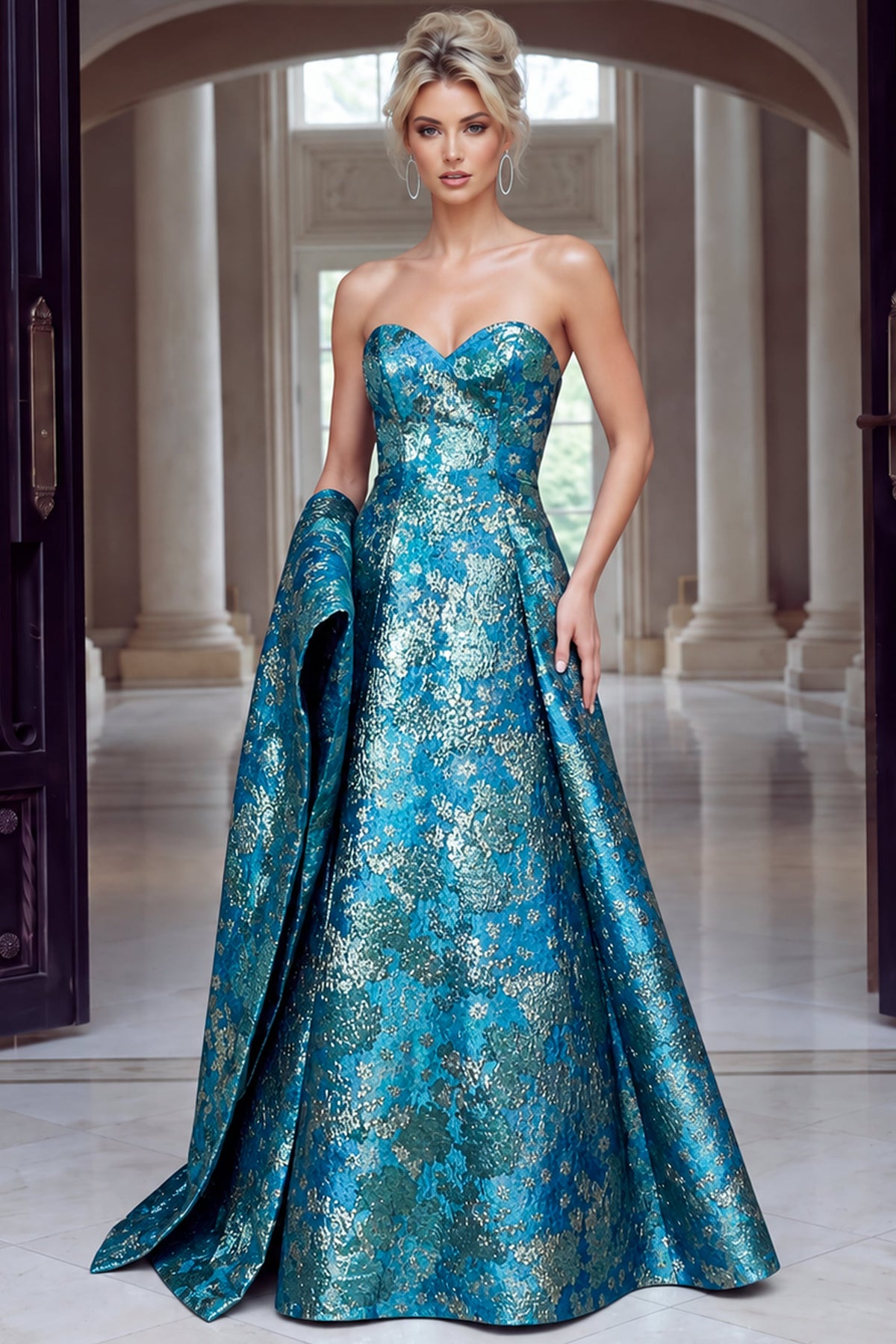 Jovani 51694 TURQUOISE/MULTI