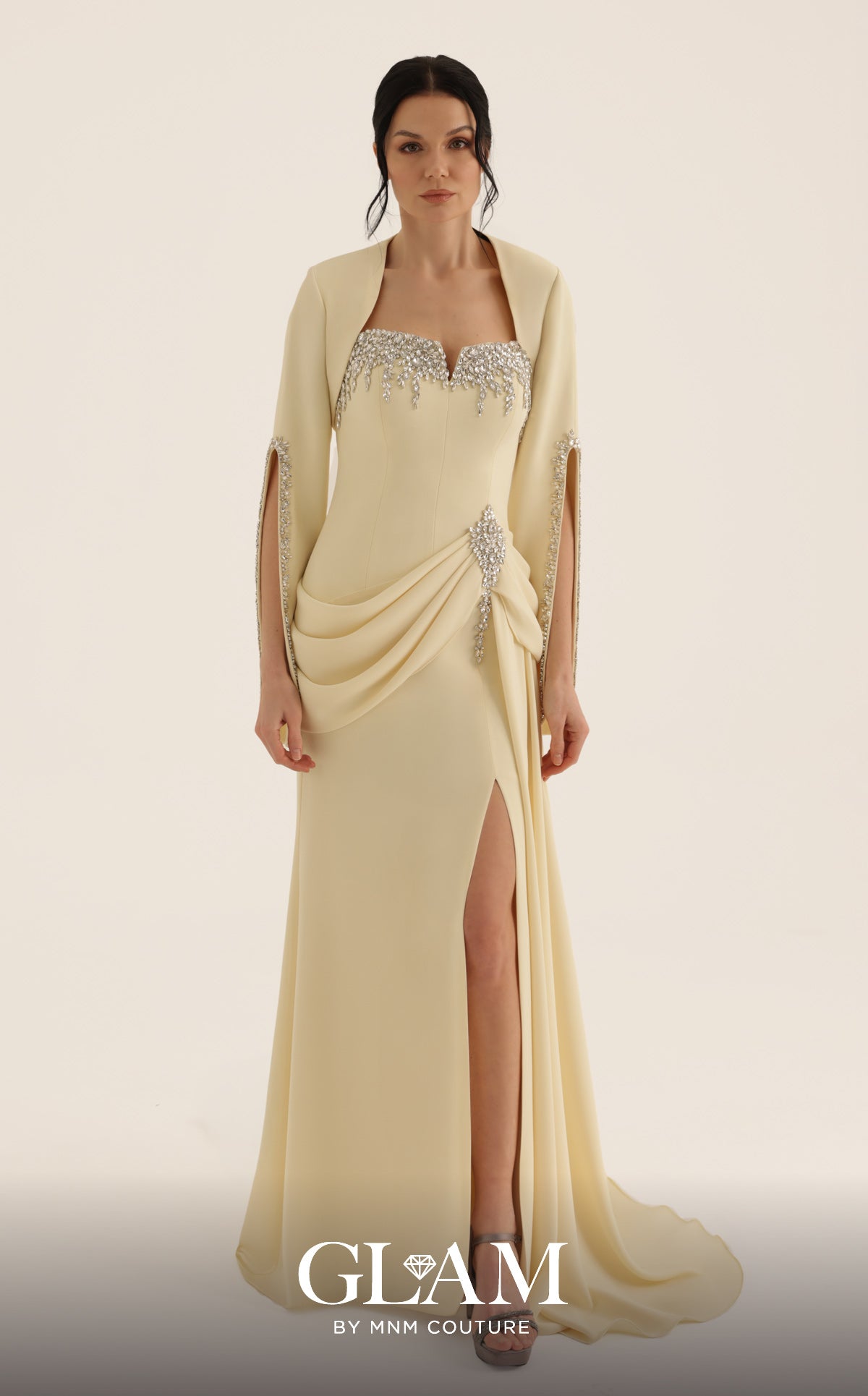 MNM Couture O07851 YELLOW